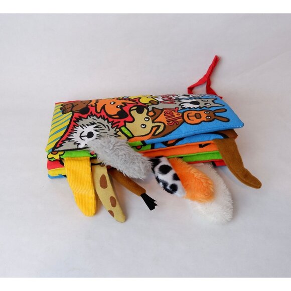 Jellycat Baby Toddler Puppy Tails Crinkle Soft Book Toy - Picture 4 of 11